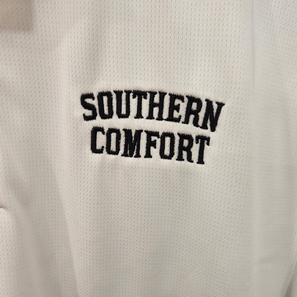 Nike Polo Shirt Large White Golf Dri Fit Southern Comfort Whiskey New With Tags - Picture 4 of 13